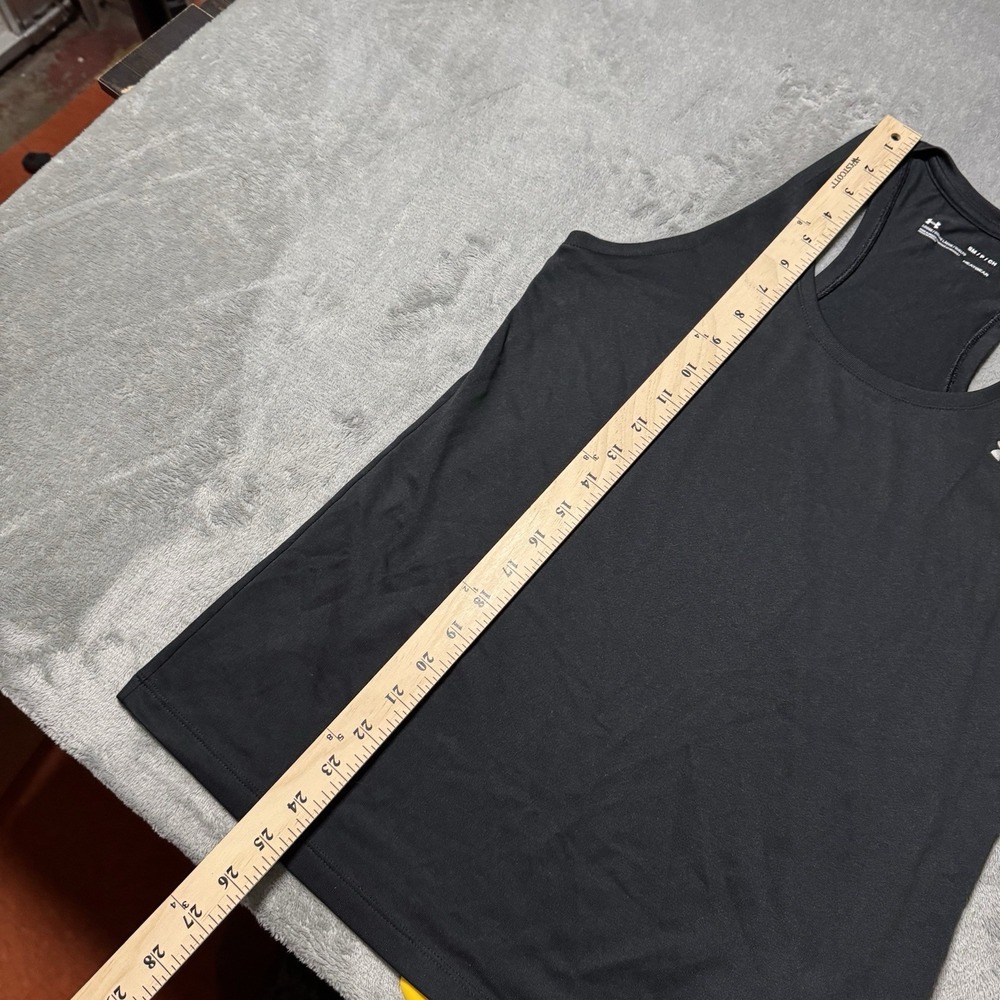 Under Armour Tank Top Shirt Small Adult‎ Black Fitted Heatgear Womens Athletic - Picture 9 of 9